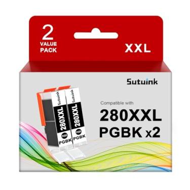 Imagem de Sutuink 280 cartuchos de tinta PGBK de substituição para Canon 280 PGI-280XXL 281 tinta preta PGBK compatível com Pixma TR8622a TR7520 TR8600 TR8620a TR8622 TR8520 TS6120 TS9100 TS9500 TR866620