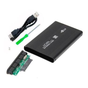 Imagem de Case Gaveta Hd Externo 2,5 Notebook Usb 2.0 Sata Preto