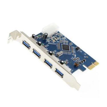 Imagem de Placa Controladora Pci-E X1 4 Portas USB Usb 3.0 (5gbps)