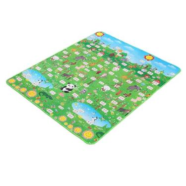 Imagem de Tapete infantil para brincar | Tapete lavável para bebês - Tapete interativo de dois lados para sala de aula, atividades sensoriais em ambientes internos e externos, piquenique, jardim de infância