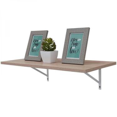 Imagem de Prateleira 50 X 25cm Carvalho Com Mão Francesa