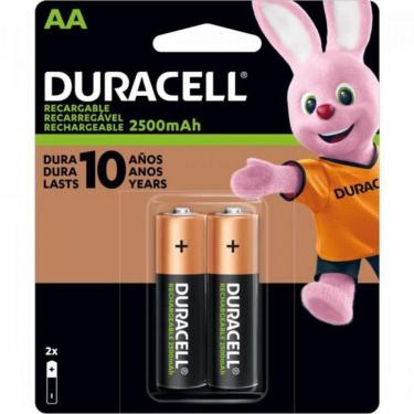 Imagem de Pilha Recarregável Aa 2500mah (c/2 Pilhas) Duracell  [f002]