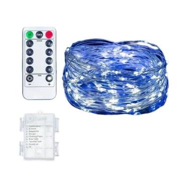 Imagem de Luzes De Fada Com Fio De Cobre Reguláveis 50-300 LEDs, Operadas a Pilh