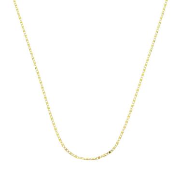 Imagem de Colar Feminino 45cm Corrente Ouro 18k Piastrine 2mm