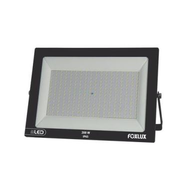 Imagem de Refletor LED Foxlux Preto Bivolt 200W 6500K