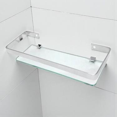 Imagem de Suporte Porta Shampoo Prateleira De Vidro