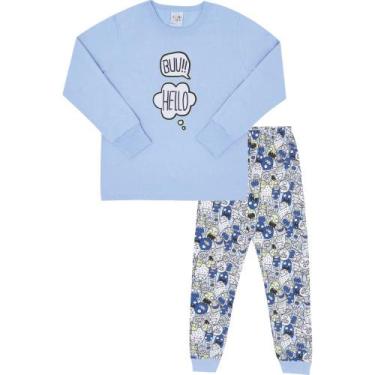 Imagem de Pijama Infantil Menino Good Night By Pulla Bulla Ref. 200562, Azul, 10
