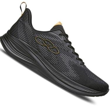 Imagem de Tenis Olympikus Marte Masculino, Preto, Dourado, 39