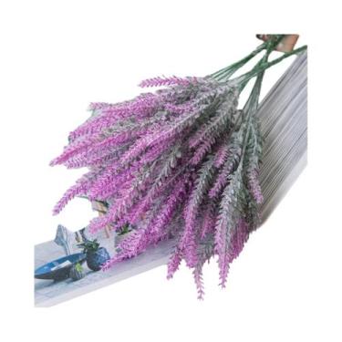 Imagem de Flores Artificiais Multicoloridas De Lavanda 5-10 Peças Para Decoração