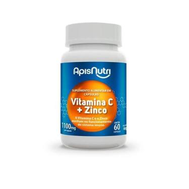 Imagem de Vitamina C + Zinco 1100mg (60 caps) - Padrão: Único - Apisnutri