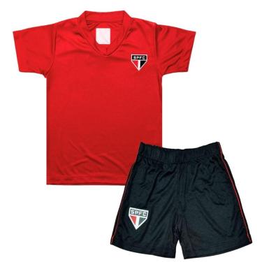 Imagem de Uniforme Infantil São Paulo Vermelho Oficial