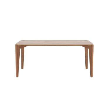Imagem de Mesa de Jantar 180cm com Pés de Madeira e Travessa de Aço Harmony Canella/Natural