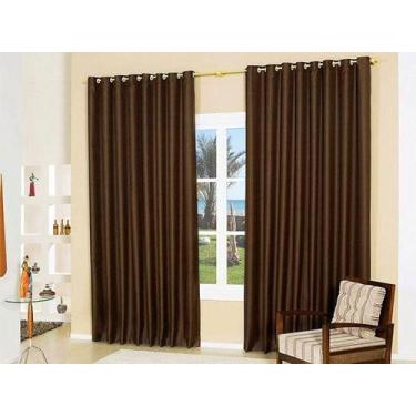 Imagem de Cortina Para Sala/Quarto Oxford 300x250  Admirare, Marrom