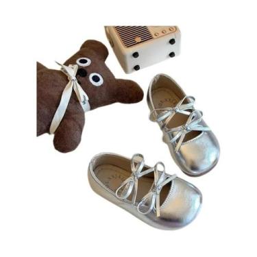 Imagem de Sapatos Planos Para Meninas Princesa 2025 Com Laço De Borboleta, Solad