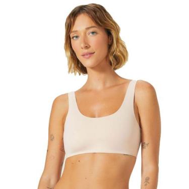 Imagem de Top Básico Hering Corte à Laser, Hrg1a, Bege, M