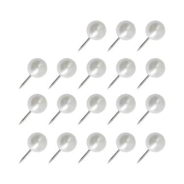 Imagem de Pregos De Plástico Brancos Com Cabeça De Pérola 50/100 Peças Para Quad