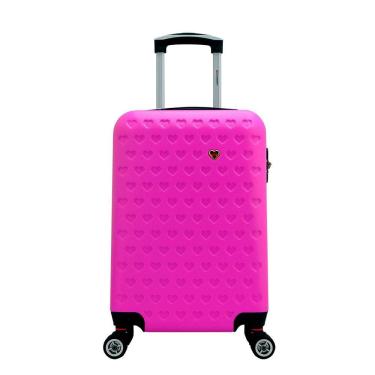 Imagem de Mala Rígida De Fibra 360° Tamanho Pequena - Gladiador - C1 - Pink