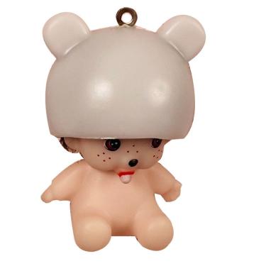 Imagem de Chaveiro Monchhichi Panda Rhinestone Doll Car Accessory