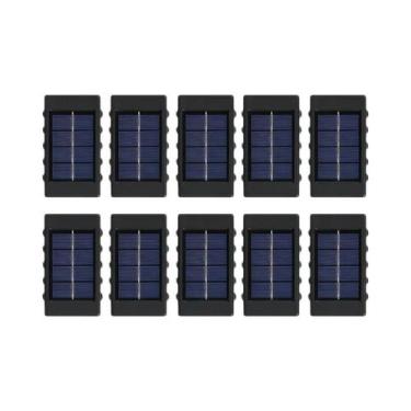Imagem de Lâmpada de Parede Solar com 10 LEDs - À Prova D'Água para Área Externa