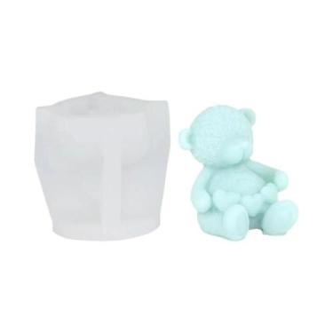 Imagem de Moldes De Silicone 3D De Urso De Pelúcia Para Velas, Resina Epóxi E Sa