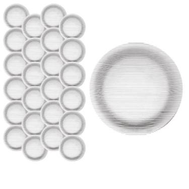 Imagem de Conjunto de 24 Pratos Temperado Diamante 23cm Duralex Raso - Nadir Fig