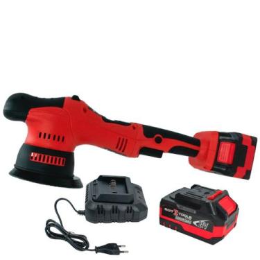 Imagem de Politriz roto orbital 5" a bateria 21V 5Ah com 2 baterias - SGT-8116 (