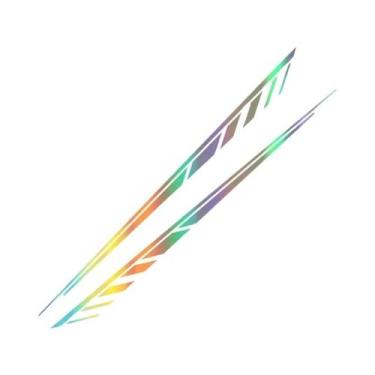 Imagem de Adesivos Universais Para Laterais De Carros, 2 Peças, Decalque De Vini