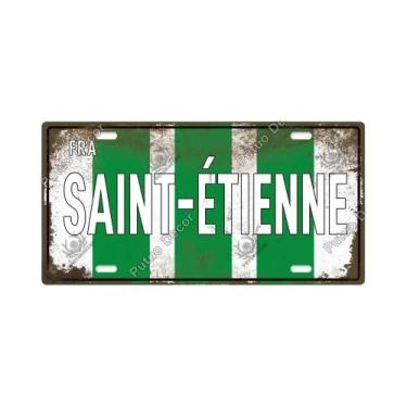 Imagem de Placa De Metal Vintage Francesa Com Tema Urbano, Placa Decorativa De E