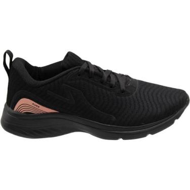 Imagem de Tênis Esportivo Lynd Aura Texturizado Feminino, Preto, 37