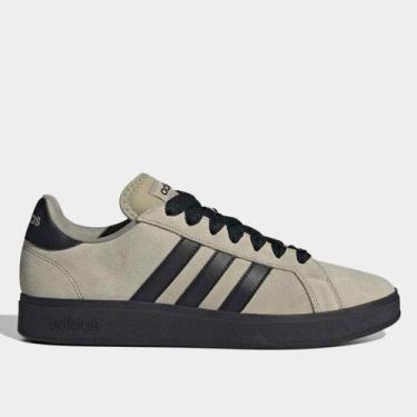 Imagem de Tênis Adidas Grand Court Base Suede Masculino, Marrom, 40