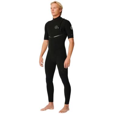Imagem de Long John Rip Curl E-Bomb 2/2mm Zip Free Manga Curta Black Importado-Masculino