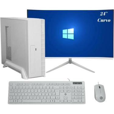Imagem de Computador Branco Completo Compacto Intel Core i5, 16GB de memória, SS