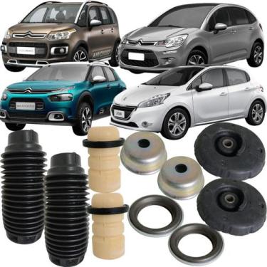 Imagem de Kit Batente Amortecedor Dianteiro Aircross C4 Cactus Novo C3 208 Sampe
