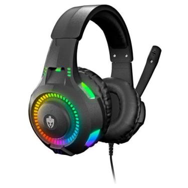 Imagem de Headset Gamer Evolut EG307 Rival, LED, Drivers 40mm, USB, P3, Preto - 