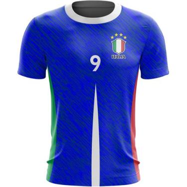Imagem de Camiseta da Itália Copa Futebol Esportes Torcedor Dryfit - Kasubeck St