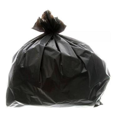 Imagem de Saco para Lixo 200 Litros Reforçado Preto Grosso C-5kgs Pacote 5KG com 25 Unidades Aproximadas