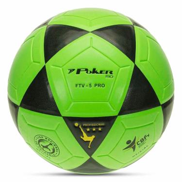 Imagem de Bola Futevôlei Vulcanizada Pro Rio PU Válvula Removível N°5 Poker 