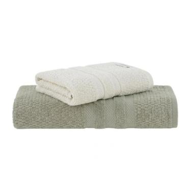 Imagem de Jogo Toalha De Banho e Rosto 2 Peças Buddemeyer 100 Algodão Extra Soft