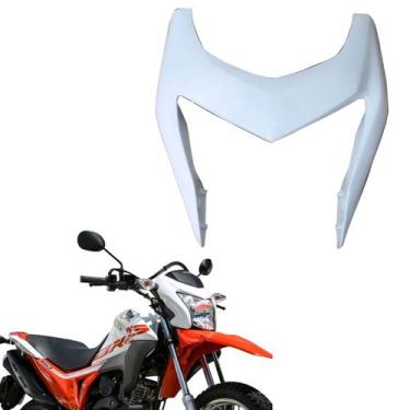 Imagem de Carenagem capa farol bananinha frontal honda nxr bros 160 branco 2015 