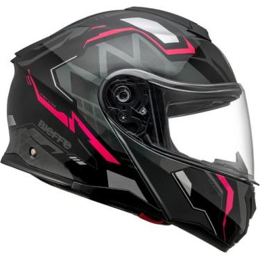 Imagem de Capacete Escamoteavel Moto Bieffe BDynamic Attractie Rosa, 60