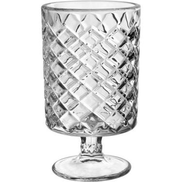 Imagem de Vaso Decorativo Home&co Com Pé Vidro 15x9x9cm Transparente - HOME & CO