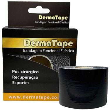 Imagem de Bandagem Elástica Kinesio Dermatape 5cm X 5m Preta