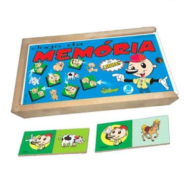 Imagem de Jogo da memória libras animais em madeira - simque - 551, U