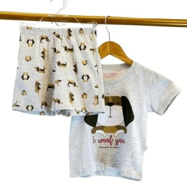 Imagem de Shortdoll Infantil Algodão Mensageiro Dos Sonhos - 131303 SONHO, Cinza