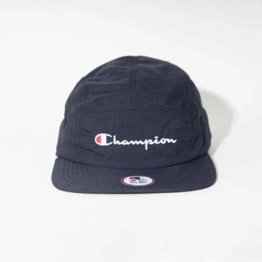 Imagem de Boné Champion 5 Panel Micro Script Outline Black, Unissex, Preto