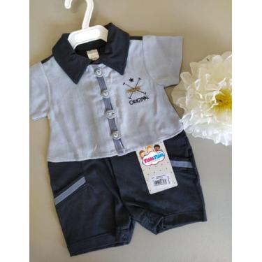 Imagem de Macacão curto masculino Marinho - Tumtum Baby , P