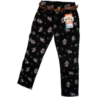Imagem de Calça Jeans Infantil Menino Menina - anjo da mamãe, Laranja, 4