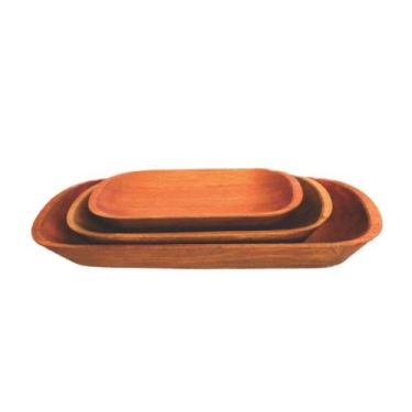 Imagem de Kit com 3 Gamelas de Madeira para Churrasco - Port Sul 5047