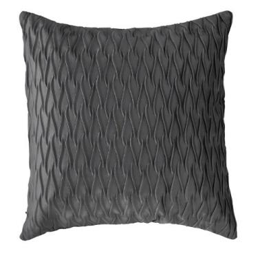 Imagem de Capa Almofada Dunas Jolitex Veludo com Dobras  43 x 43, Cinza Grafite