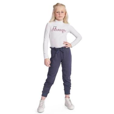 Imagem de Calça Molecotton Infantil Menina By Gus, Azul, 06